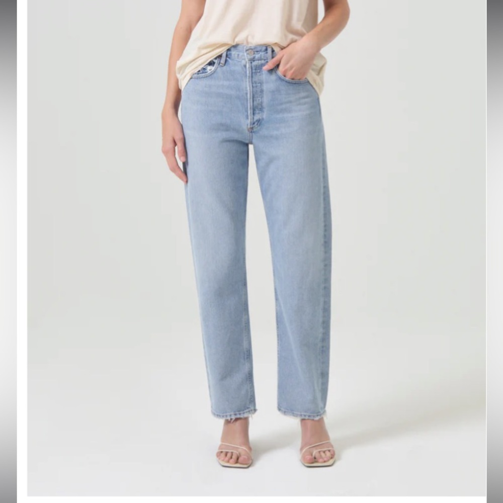 Agolde Light Blue Straight Leg Jeans